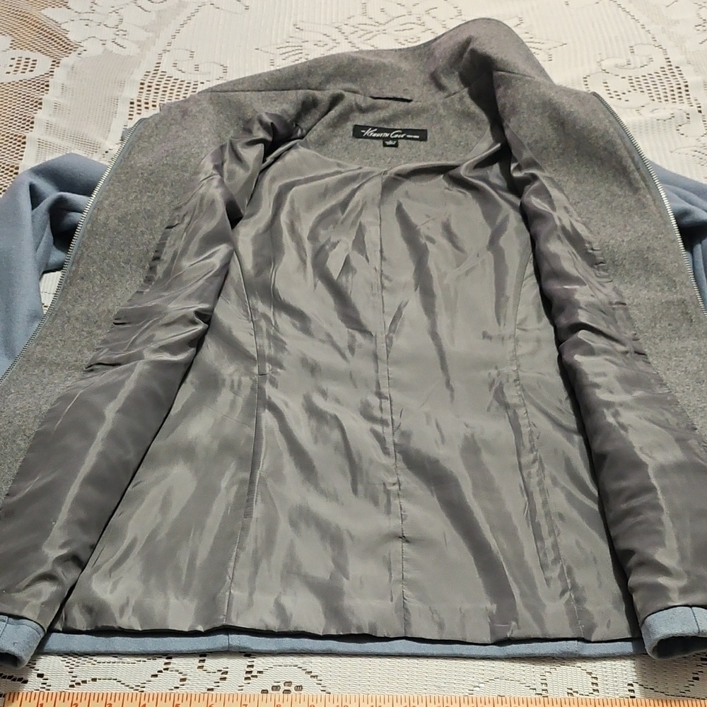 Kenneth Cole New York Blue Pea Coat - Picture 10 of 14